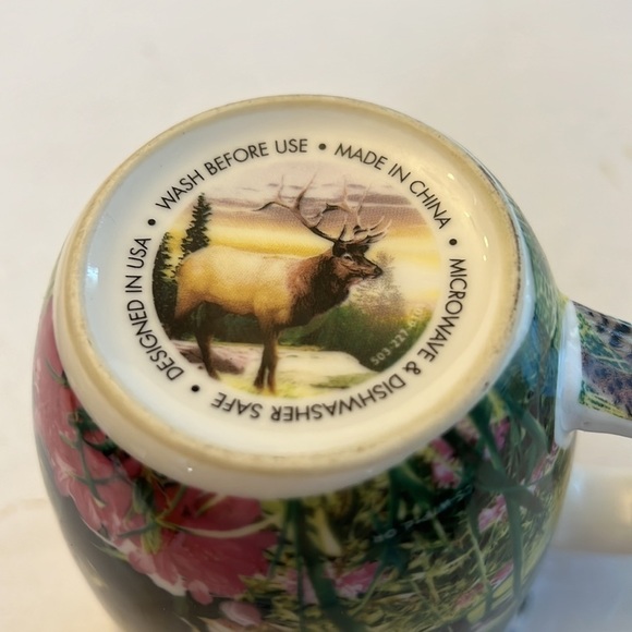 Oregon Deer Rams Wolf Oversize souvenir coffee mug - Picture 6 of 6